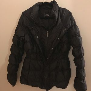 North face black winter jacket